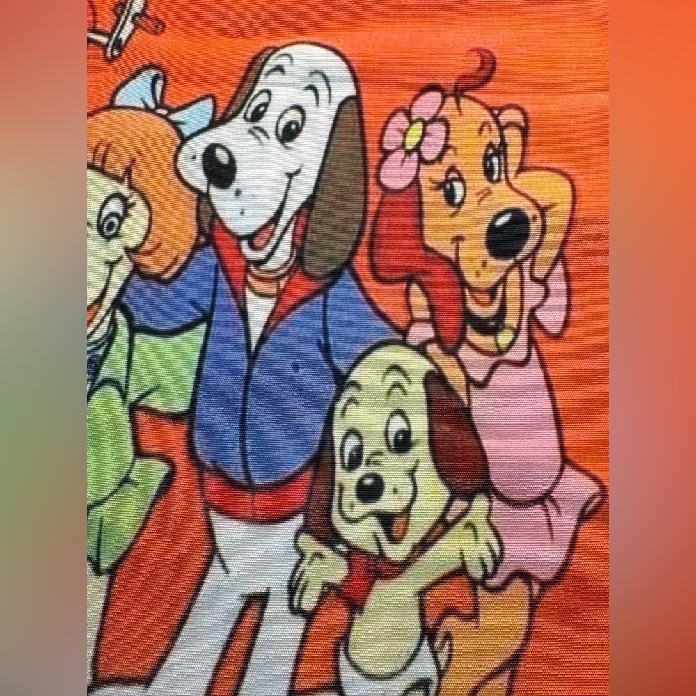 New Pound Puppies Retro 80s Style Shopping Bag Purse Tote w/ Heart Charm - 15” - Picture 8 of 10